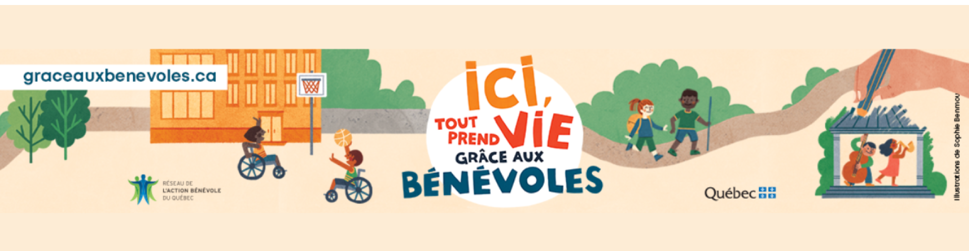 Ici, tout prend vie grâce aux bénévoles